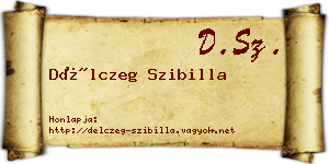 Délczeg Szibilla névjegykártya